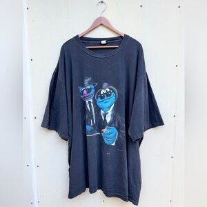 Vintage 90s Cookie Grover Monster Blue Brothers Single stitch T-Shirt Size 4XL